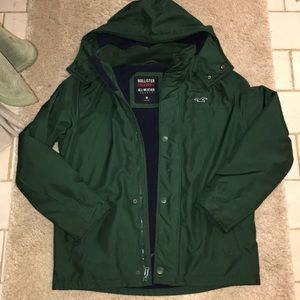 Hollister all weather fleece lined jacket!